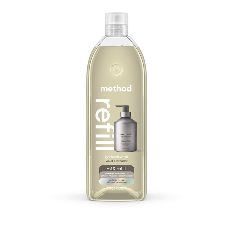 Method Premium Gel Hand Wash Refill, Violet + Lavender, 34 Ounce, 1 pack, Packaging May Vary (Packaging May Vary) - Image 1