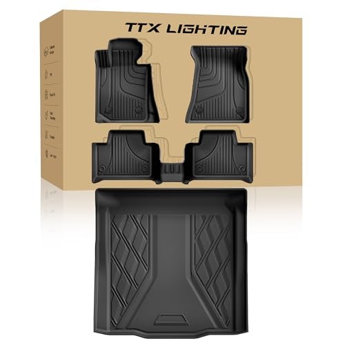 TTX LIGHTING Floor Mats & Cargo Mat Custom Fit 2019-2026 BMW 3 Series Sedan (Without Spare Tire Compartment) - All Weather Floor Liners for 3 Series 330i M3 M340i Car Mats Accessories Black (NOT for GT) - Image 1
