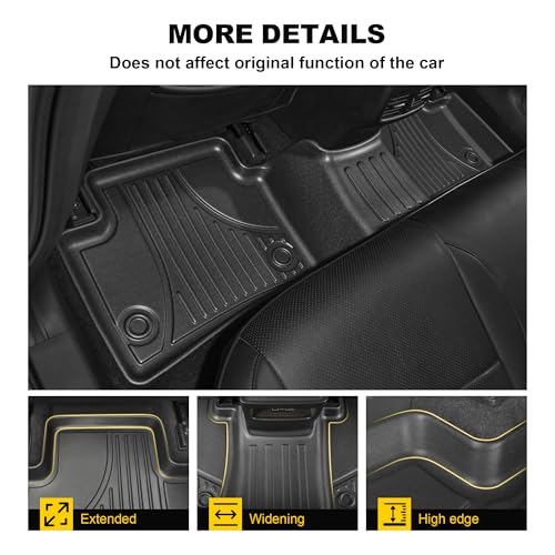 TTX LIGHTING Floor Mats & Cargo Mat Custom Fit 2019-2026 BMW 3 Series Sedan (Without Spare Tire Compartment) - All Weather Floor Liners for 3 Series 330i M3 M340i Car Mats Accessories Black (NOT for GT) - Image 4