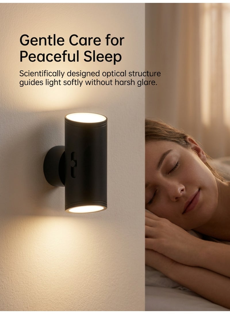 1 Pack LED Plug in Night Light with Remote Control, Smart Light Sensor Dimmable Night Lamp 5-300LM, 3000K/4000K/6000K Adjustable Brightness for Bedroom Bathroom Hallway Stairway Nursery - Image 4