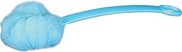 Homecraft Long Handled Net Sponge Easily Reaches HardtoReach Places Simplifies Bathing Net Cleans While Exfoliating