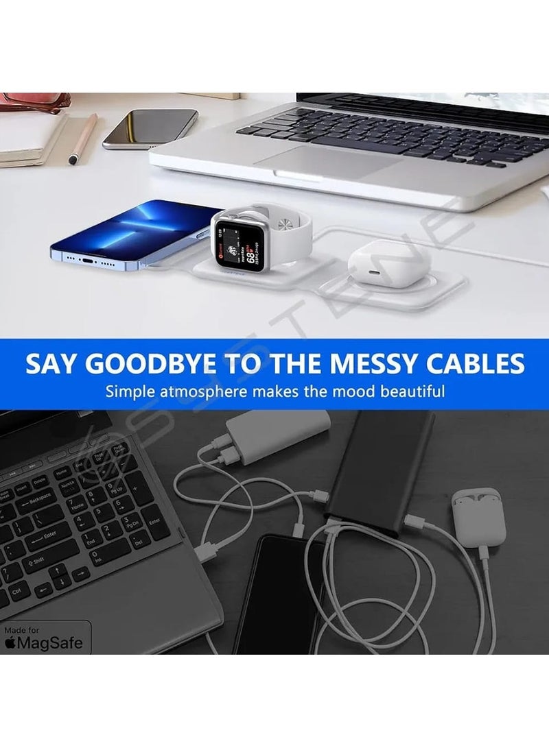 Magnetic 3 in 1 Foldable Charging Station for Apple Multiple Devices - Image 4