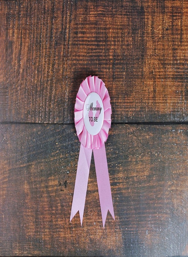 PATICARRY Baby Shower Decorations Set, Pink Maternity Daddy Corsage, Tinplate Badge Pins, 61.4x3.7in - Image 4