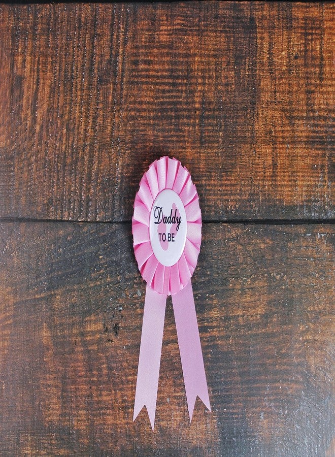 PATICARRY Baby Shower Decorations Set, Pink Maternity Daddy Corsage, Tinplate Badge Pins, 61.4x3.7in - Image 5