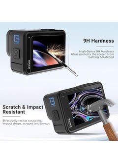 SJet 2 PACK Screen Protector for GoPro Hero 13, Ultrathin Clear Tempered Glass Screen Protector with Camera Lens Cap  - Image 3