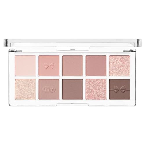 BBI@ BBIA BBIA Essential Eye Palette Buildable Blendable Eyeshadow Palette Matte Finish Gorgeous Shimmer Glitter Pearls Warm Cool Natural Shade Soft Shadow Colors Vegan Korean Makeup 02 YOUR PEACH - Image 1