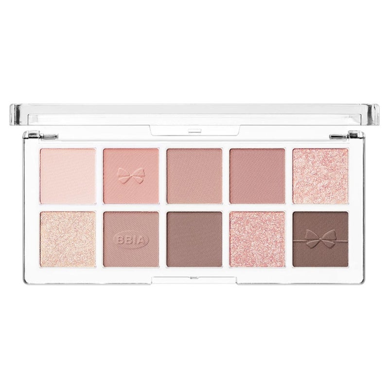 BBI@ BBIA BBIA Essential Eye Palette Buildable Blendable Eyeshadow Palette Matte Finish Gorgeous Shimmer Glitter Pearls Warm Cool Natural Shade Soft Shadow Colors Vegan Korean Makeup 02 YOUR PEACH - Image 3