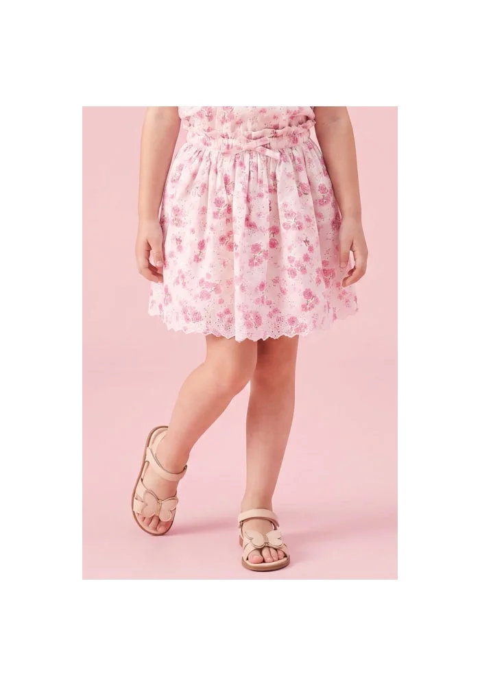 أر أند بي Printed Skirt with Elastic Waist