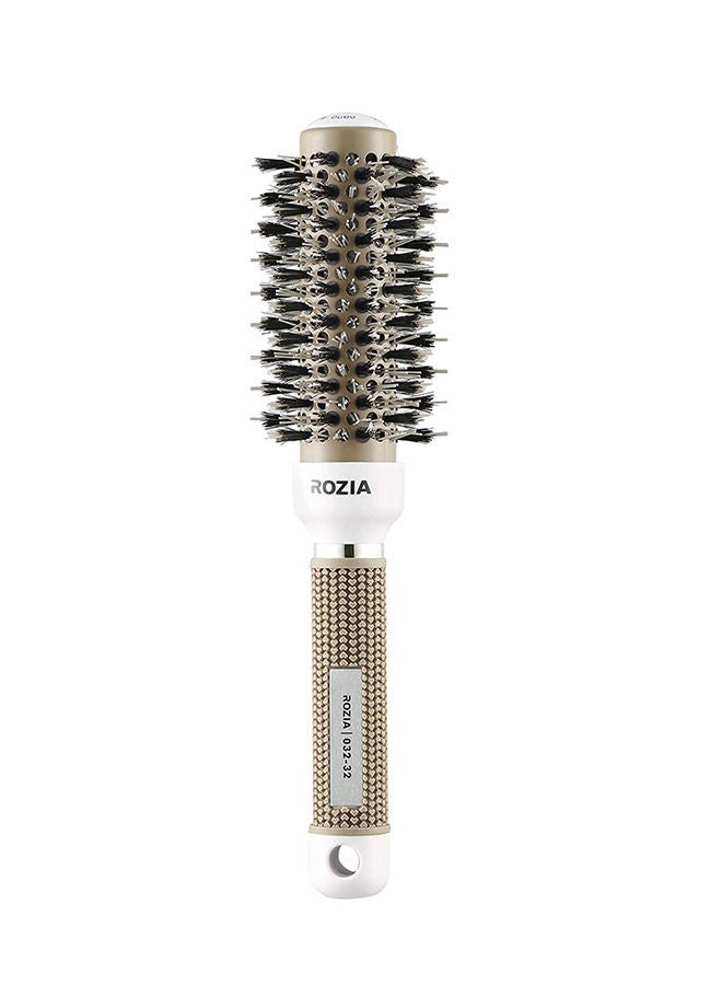 NIBEMINENT Professional Round Hair Brush Ceramic Grey 1.3inch