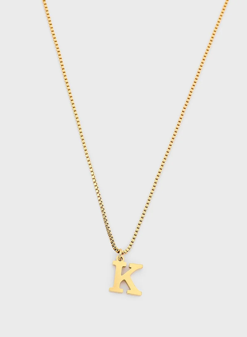 Petit Moments K-Letter Necklace
