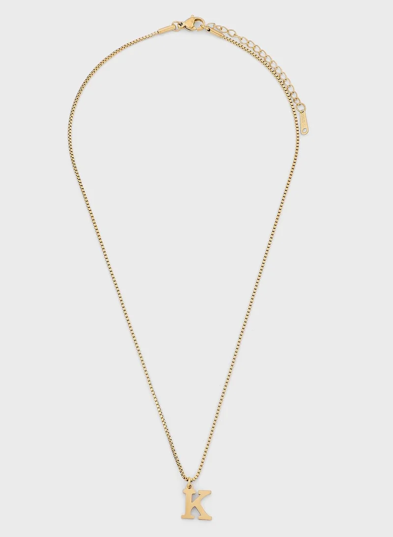 Petit Moments K-Letter Necklace