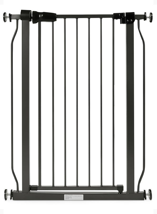 BalanceFrom Easy Walk-Thru Safety Gate for Doorways and Stairways with Auto-Close/Hold-Open Features, 30-Inch Tall, Fits 29.1-33.8 Inch Openings, Graphite - Image 1