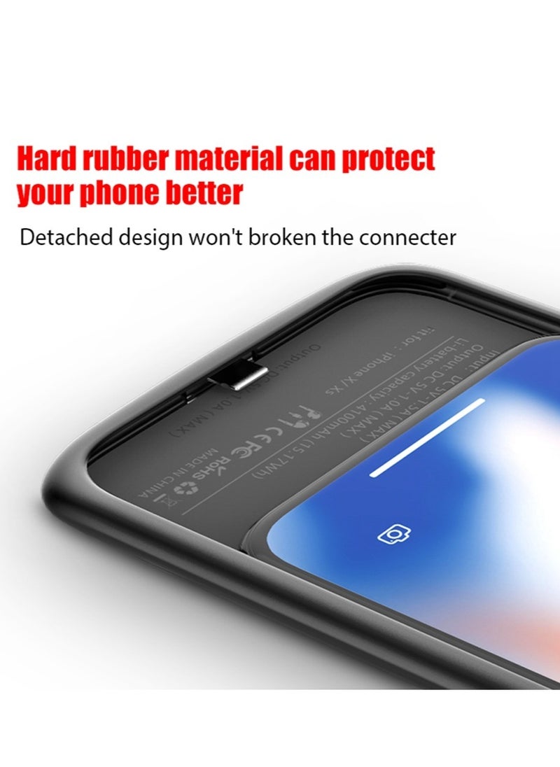 GULFLINK Silicone Slim Ultra Thin Smart Battery Case 6800 mAh For iPhone X/XS  - Image 4