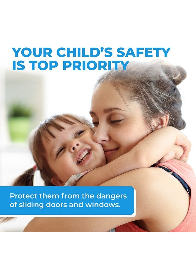 Eco-Baby Sliding Door Lock, 4 Pack Child Proof Safety Window Locks for Glass Doors - Image 1