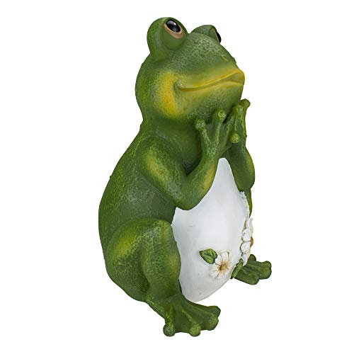 Roman Giftware Inc., 9.5" H Frog with Daisies Statue, Garden Collection, Outdoor Statue, Memorial, Resin Stone, Adorable Frogs and Flowers, Garden Décor (9x5x6) - Image 5