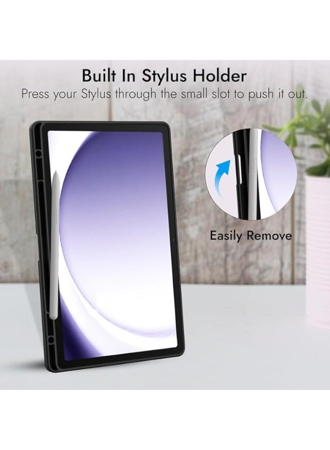 Case For Samsung Galaxy Tab A9 Case 8.7 Inch 2023 SM-X110/X115/X117 Tablet Cases Magnetic Smart Auto Sleep Wake Folding Stand Cover Black Night - Image 5