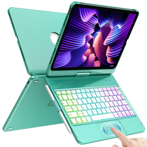 HotLife Keyboard Case for iPad Pro 11 inch， Case with Keyboard for iPad Air 5th 4th Generation - Touch Trackpad -10 Color Backlight -360° Protective with Pencil Holder for iPad Pro 11 inch 3rd /2nd/1st Gen - Image 4