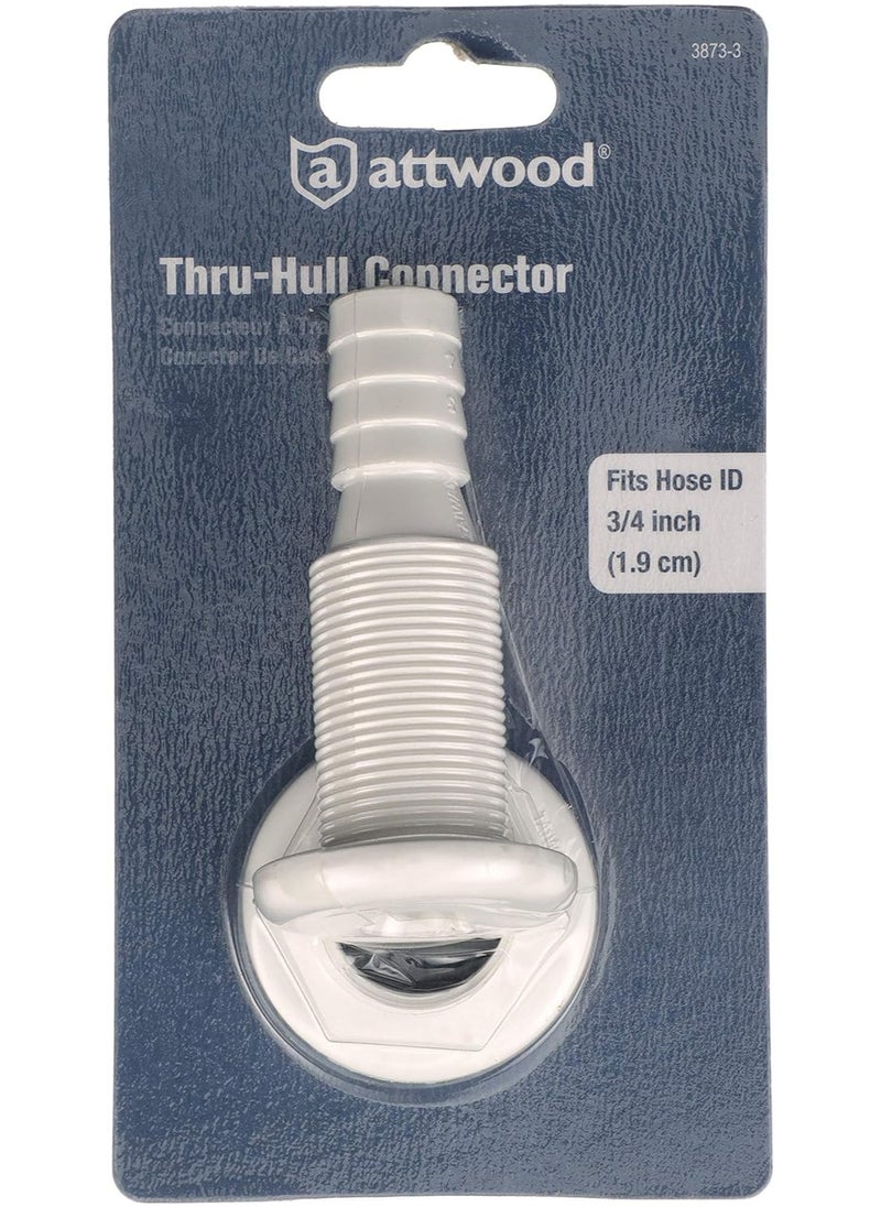 attwood attwood Unisex Adult Through-Hulls Boating Plumbing Fittings, White, One Size US  - Image 2