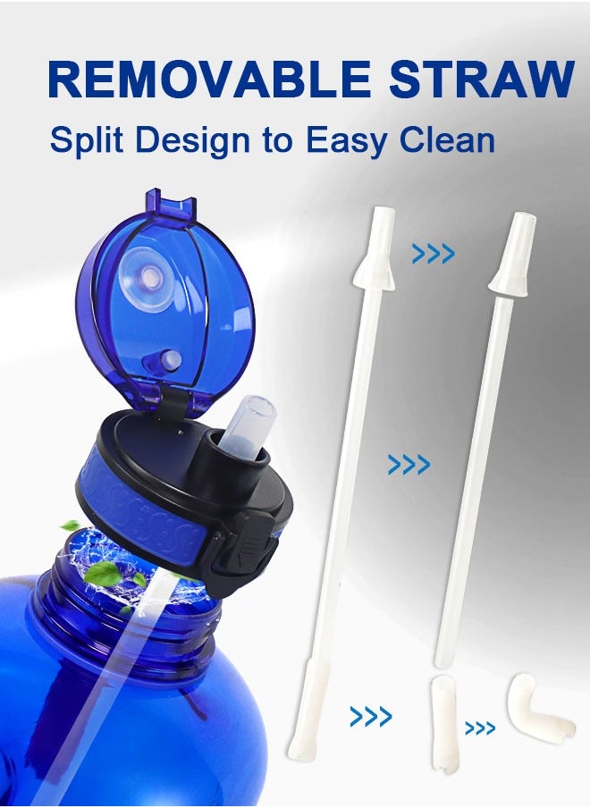GEMFUL - 3l Goal Large Water Bottle with Handle BPA Free Leakproof Motivational Big Sports Capacity Drink Jug - Image 1