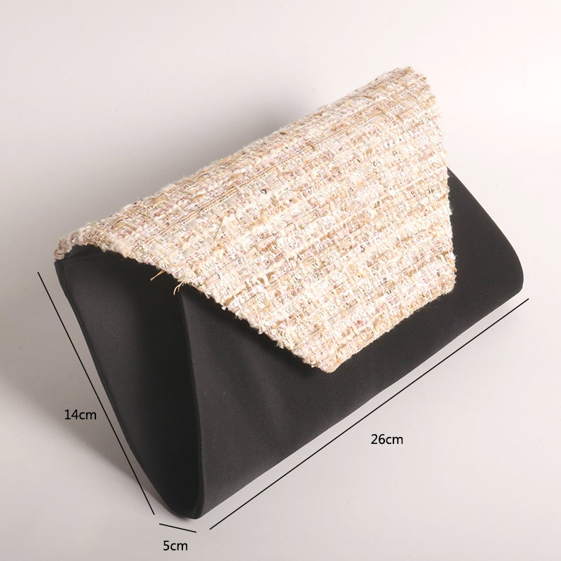 New Dinner Bag High-End Banquet Clutch Bag Ins Wind Shoulder Women'S Dinner Bag A Generation Of Hair - Image 1