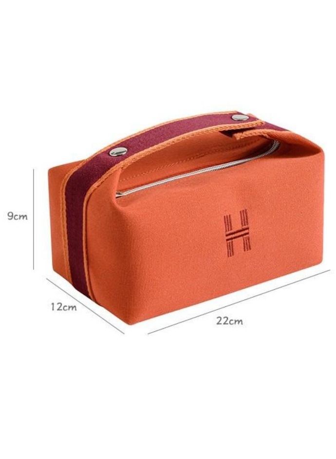 general Simple Portable Toiletry Bag Cosmetic Bag Waterproof Dustproof Travel Storage Bag Blue - Image 4