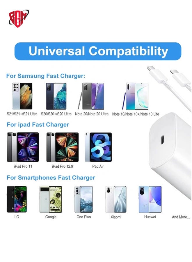 BGM 45W PD Super Fast Charger Adapter, USB Type-C to Type-C Cable, 5A Super Fast Charging 2.0 - Image 3