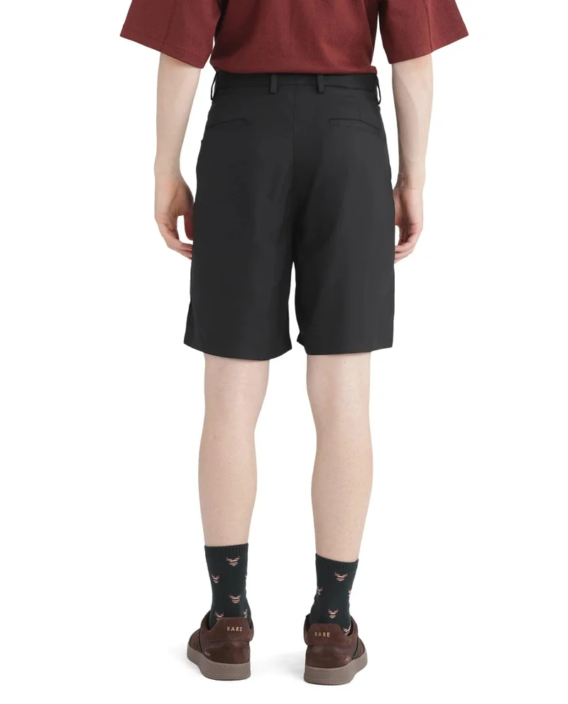 Rare Rabbit Men's Oversized Button Closure Solid Shorts