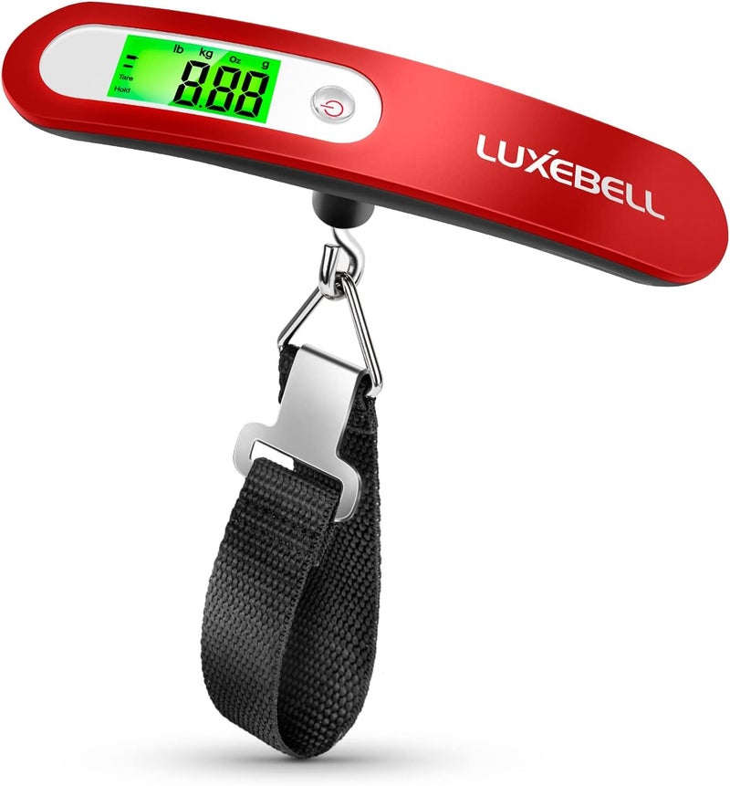 LUXEBELL Digital Luggage Scale Vacation Travel Essentials Accessories Gifts for Traveler Portable Suitcase Handheld Weight Scale 110 lbs Hanging Baggage Travel Must Haves - Image 1