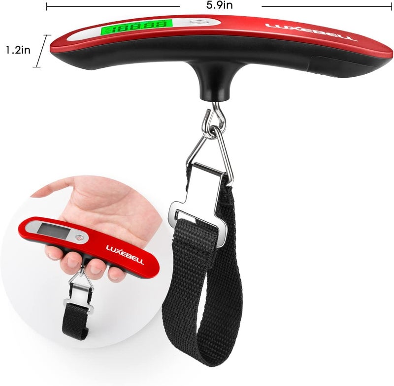 LUXEBELL Digital Luggage Scale Vacation Travel Essentials Accessories Gifts for Traveler Portable Suitcase Handheld Weight Scale 110 lbs Hanging Baggage Travel Must Haves - Image 3