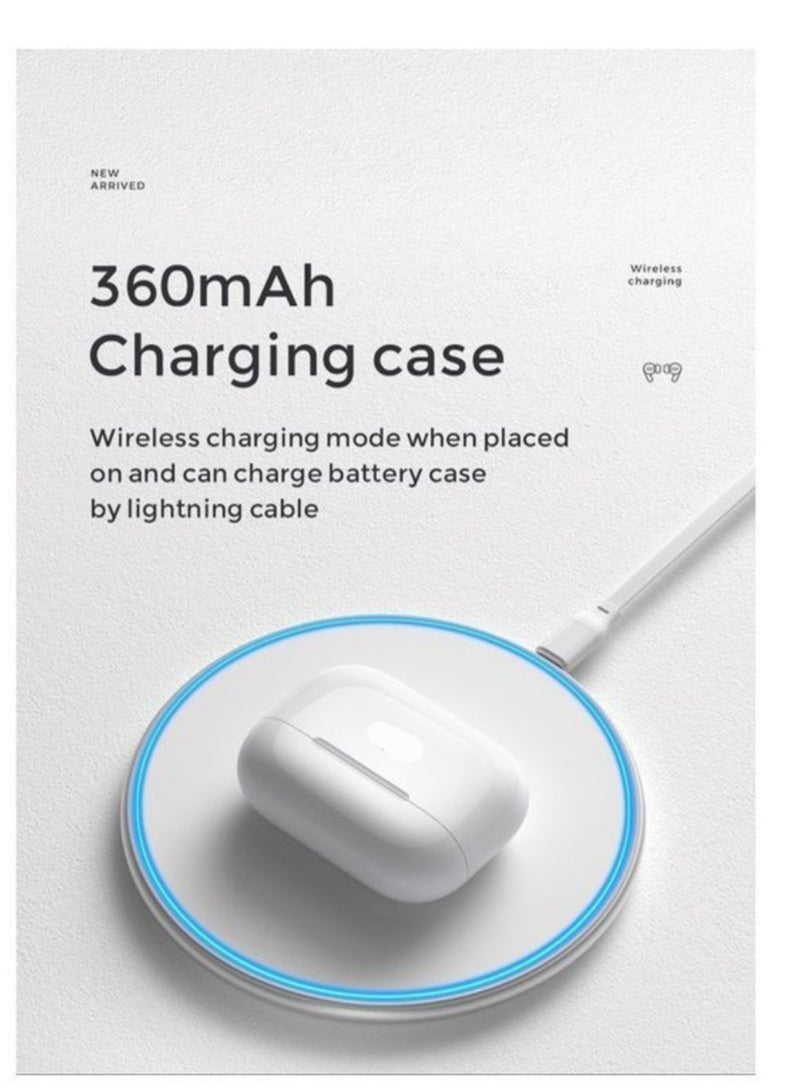 JOY TWS Wireless Earbuds With Replacement Ear tips And Protective Case Standard Version White - Image 3