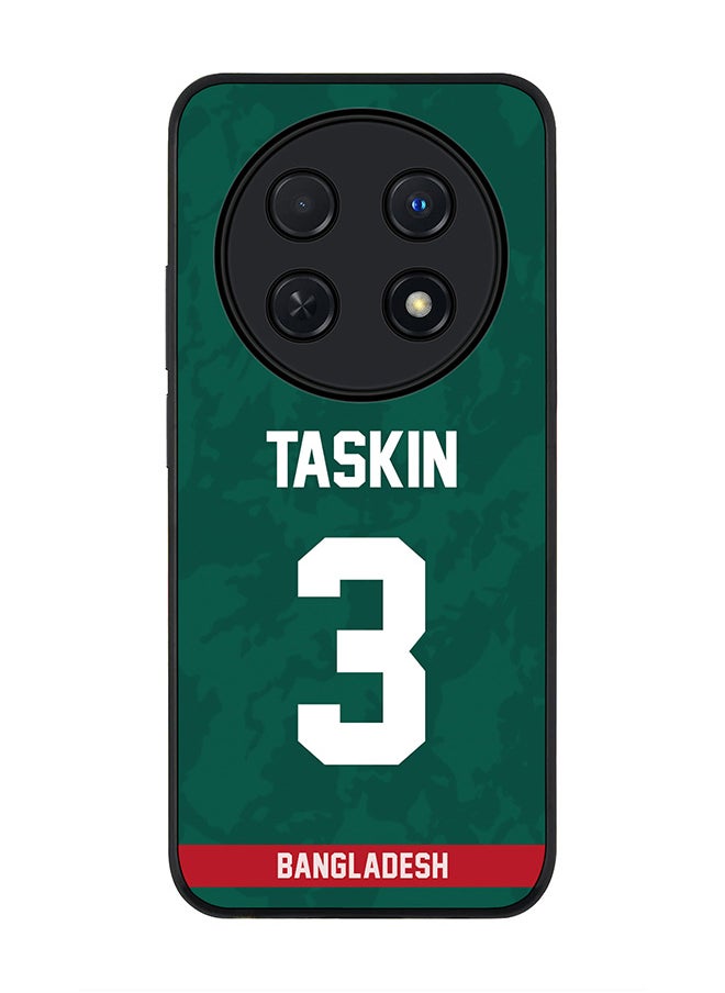 Stylizedd Rugged Black edge case for Huawei nova 12i 4G, Slim fit Case Flexible Anti Drop TPU Gel Thin Cover - Team Bangladesh Taskin Ahmed, Jersey No 3  - Image 1
