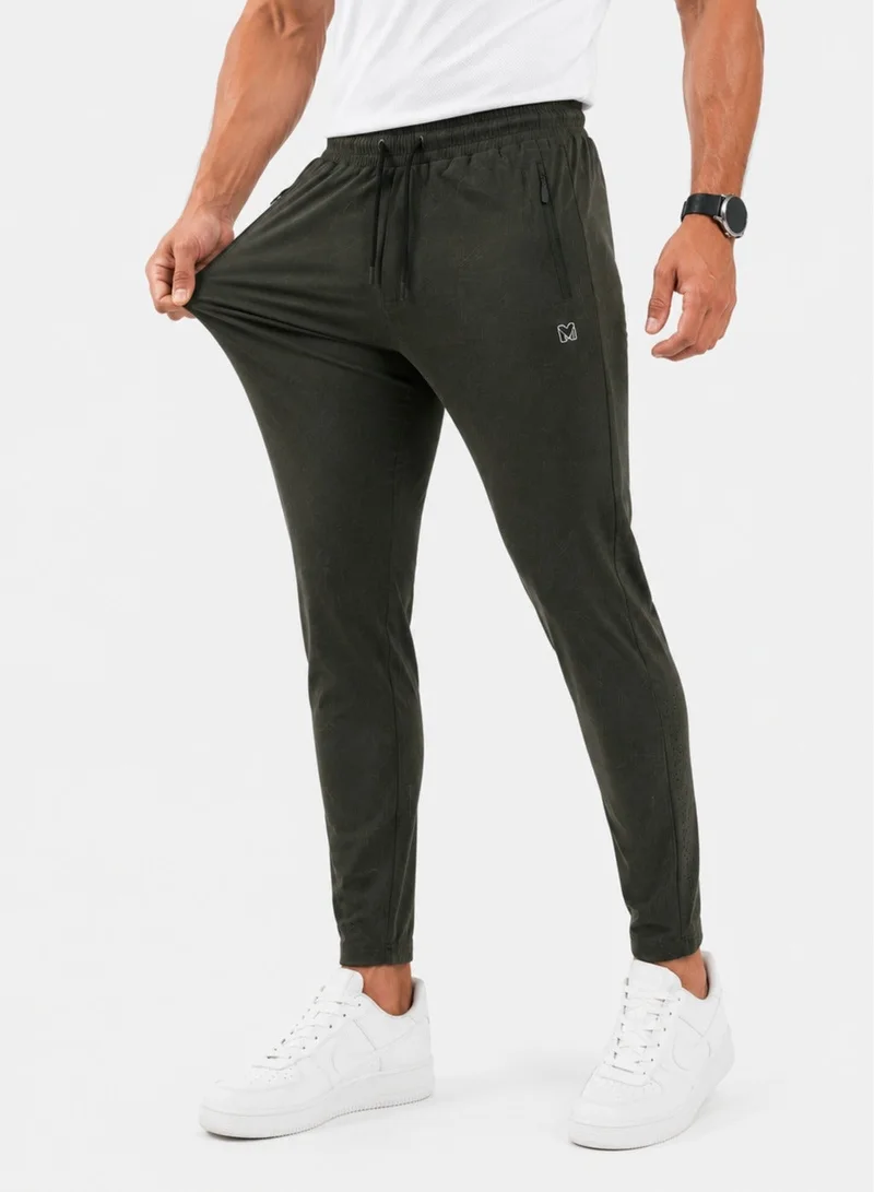 Moveletix Men's Summer Cooling Lightweight Training Joggers Olive Luxe Soft