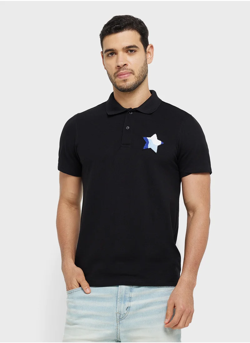 Robert Wood Logo Polo Shirt