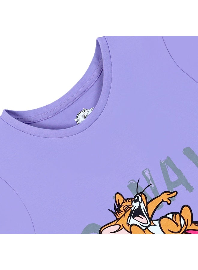 Warner Bros. Tom & Jerry   Girl's Short Sleeve 100% Cotton T-Shirt - Image 5