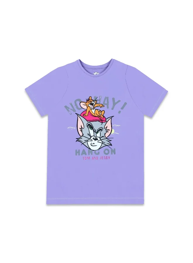 Warner Bros. Warner Bros. Tom &amp; Jerry   Girl's Short Sleeve 100% Cotton T-Shirt