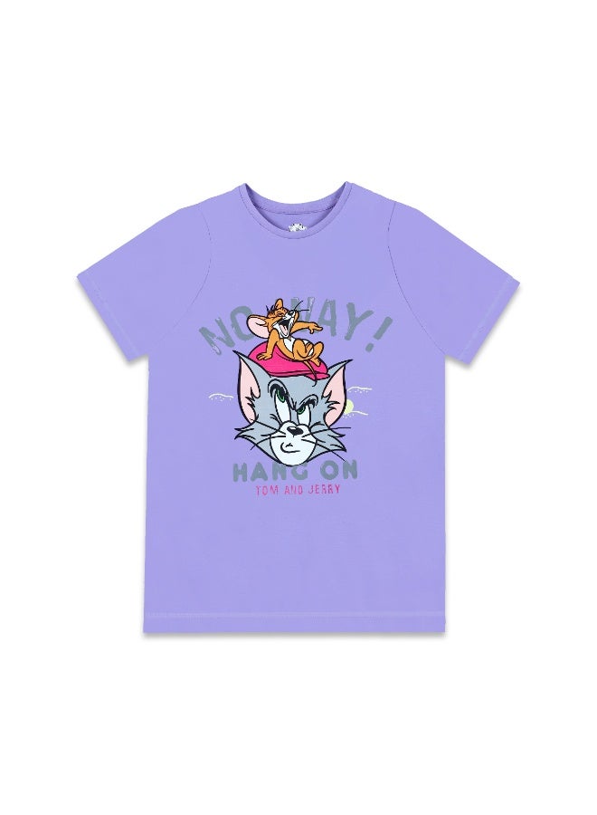 Warner Bros. Tom & Jerry   Girl's Short Sleeve 100% Cotton T-Shirt - Image 2