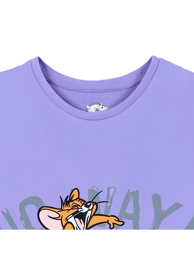 Warner Bros. Tom & Jerry   Girl's Short Sleeve 100% Cotton T-Shirt - Image 4