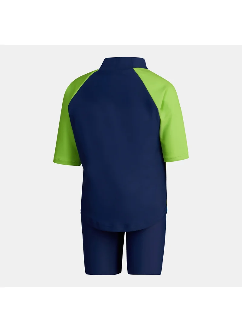 speedo Kids' Learn To Swim Sun Protection Rashguard and Jammers Set