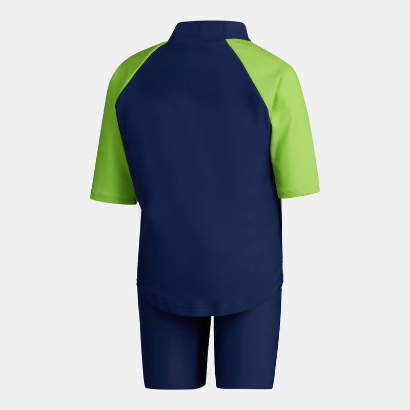 speedo Kids' Learn To Swim Sun Protection Rashguard and Jammers Set - Image 2