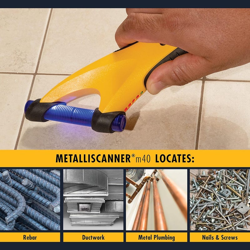 Zircon Zircon MetalliScanner m40 Handheld Electronic Metal Detector For Use on Dry Wall Concrete Lathe and Plaster Stucco and More  - Image 4