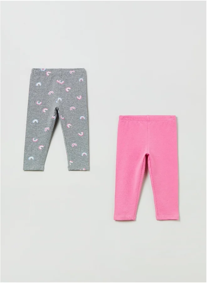 او في اس OVS Two-Pack Leggings With Print