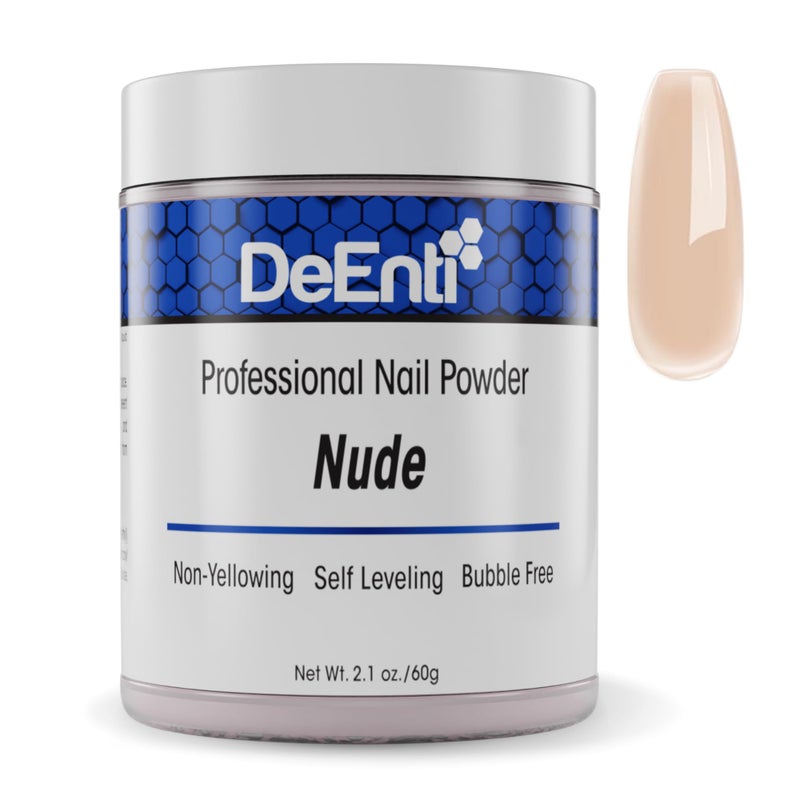 DeEnti Acrylic Nail Powder, 2oz Nude Acrylic Powder Dip for Nails, Long Lasting Salon Quality, Bubble Free Professional Manicures, Fake Nails, Carving & Extensions - Image 1