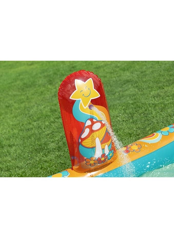 Bestway Retro Groove Play Centre 193cm x 152cm x 74cm 53164 - Image 4