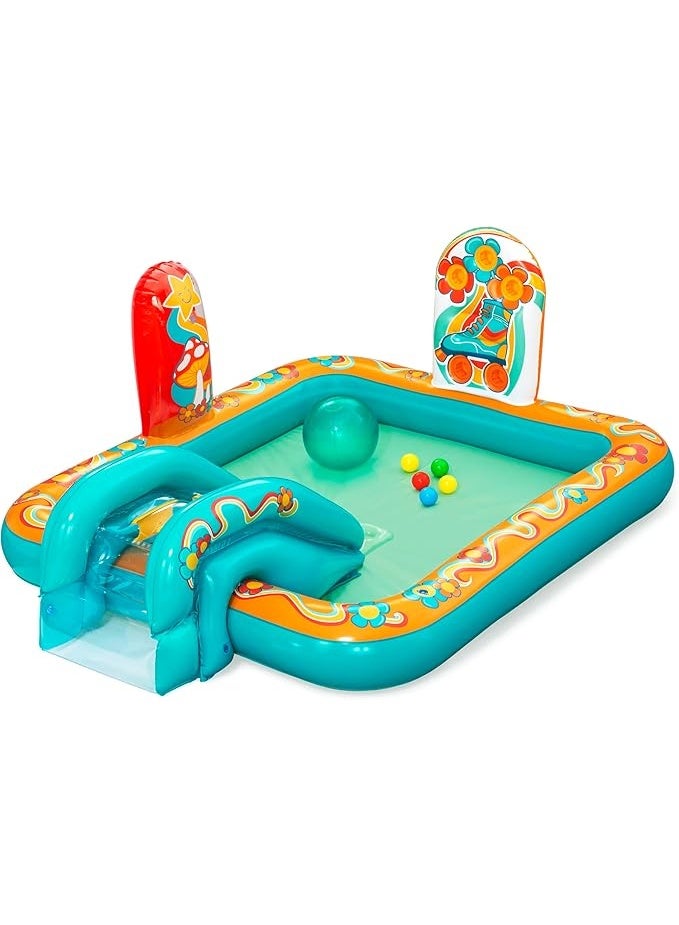 Bestway Retro Groove Play Centre 193cm x 152cm x 74cm 53164 - Image 1