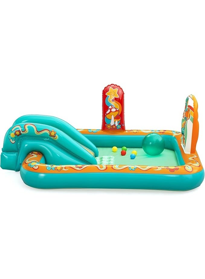 Bestway Retro Groove Play Centre 193cm x 152cm x 74cm 53164 - Image 2