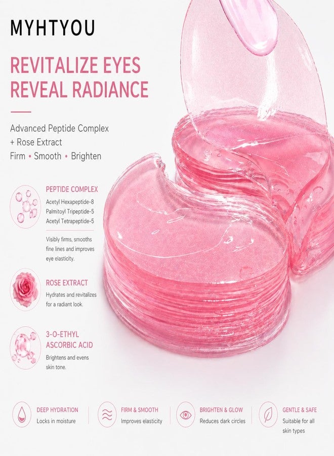 Mererke_Pretty Under Eye Patches– 60 Pcs, Rose Under Eye Masks for Dark Circles, Puffy Eyes, Bags & Wrinkles with Collagen, Revitalize and Moisturize, Cooling and Hydrating, Suitable For Men and Women - Image 2
