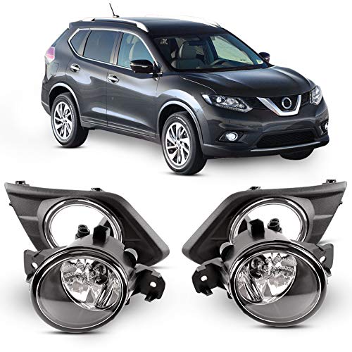 DLAA Fog Lights For NISSAN ROGUE/X-TRAIL 2014 2015 2016 Fog Lamps Assembly Replacement Clear Lens OE Style H11-12V55W - Image 1