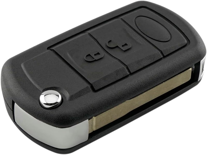 مساحات كبيرة وصغيرة Unifizz 1 Pack 433 Key Fob Keyless Entry Remote NT8-15K6014CFFTXA مناسب لسيارات لاند روفر رينج روفر 2006-2010 ولاند روفر LR3 2005-2009 أسود تصميم عام متوافق سهل التجميع - Image 4