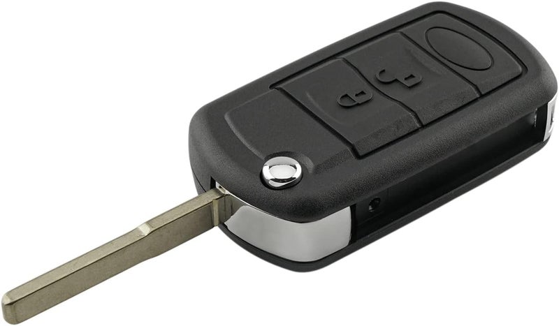 مساحات كبيرة وصغيرة Unifizz 1 Pack 433 Key Fob Keyless Entry Remote NT8-15K6014CFFTXA مناسب لسيارات لاند روفر رينج روفر 2006-2010 ولاند روفر LR3 2005-2009 أسود تصميم عام متوافق سهل التجميع - Image 1