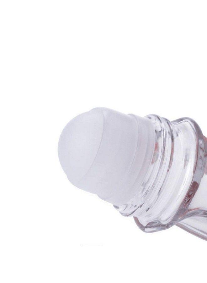 Natuworld 2Pcs 50Ml/1.69Oz Clear Refillable Glass Rollon Deodorant Bottles Empty Essential Oils Roller Bottles Containers With Plastic Roller Ball And Black Cap For Deodorant Lip Oil Massage Oil Aromatherapy  - Image 5